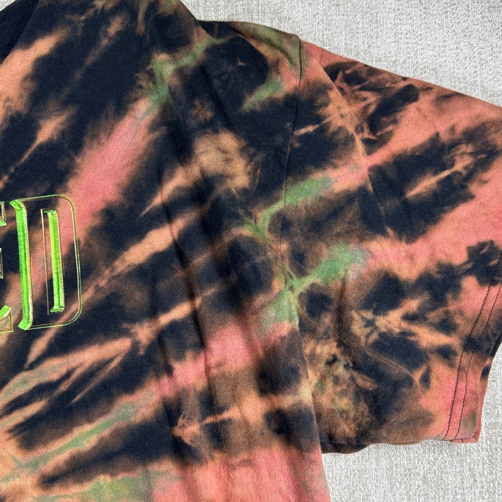 Wicked Off The Shoulders Black Tie Dyed Play Graphic T-Shirt 3XL NWOT - Picture 6 of 10